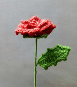 ✨ Elegant Handmade Crochet Rose🌹