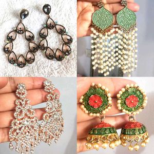 Wedding earrings Set of 4