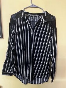 Black And White Stripes Top