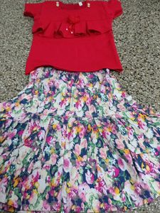 New Kids Skirt N Top Set