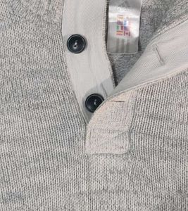 Adidas orignal Stylish Grey Button-Up Sweater