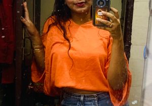 42 Mules Knit Top - Orange