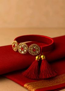 Red Yellow Tassel Bangle