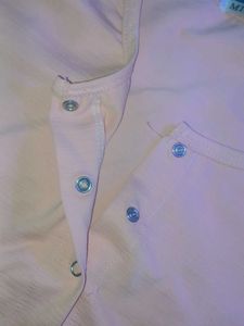 Peach Button-Down Top