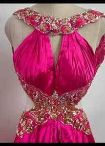 Hot Pink Embellished Gown