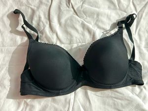 Black Bra with scalloped trim