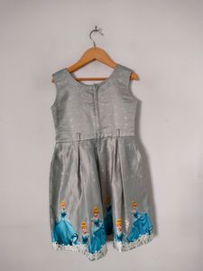 Grey Printed frock