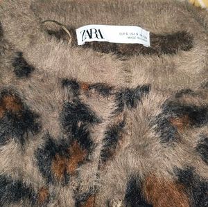 Zara Animal Print Cardigan