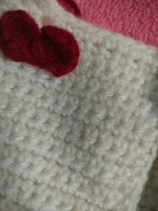 Adorable Handmade Red Crochet Dress