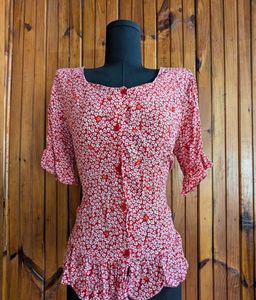 Floral cotton Top 🍒