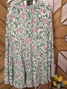 🌿✨ Bohemian Floral Print Skirt – Free Size 🌸💃