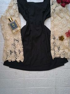 Corset Back Lace Sleeves Kurti 🎀