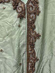 Green Embroidered Kurta Set