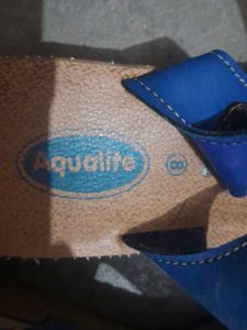 Blue &amp; Tan Sandals