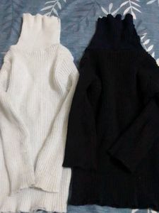 Turtleneck Sweaters - Black & White