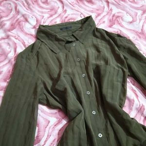 Sheer Olive Shirt