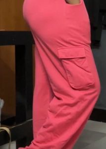 Pink Cargo Pants