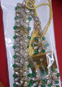 Green Kundan Chokar Set