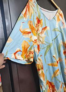 Multi Floral Printed Top For Girl Or Woman 52 Bust
