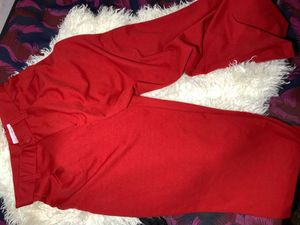 Red Crop Blazer and Pant Co-ord Set