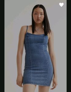 Fitted Denim H&amp;m Dress