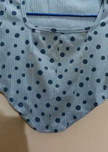 Zara Polka Dot Corset Top
