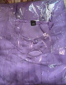 XS Lilac Sparkle Top