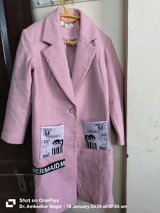 Pink Mermaid Patch Coat