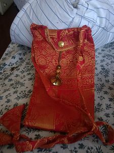 Red & Gold Sling Bag