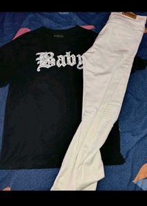 JEANS+ T SHIRT COMBINATION