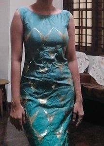 Beautiful Green Stiched Bodycon Ethnic Wear
