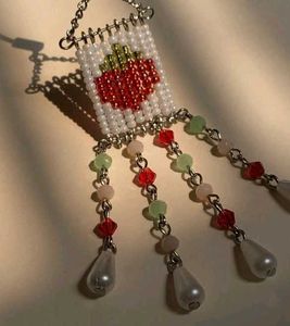 Beaded Pin Cum Phone Charm