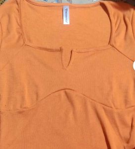 Orange Top - Stylish and Comfy
