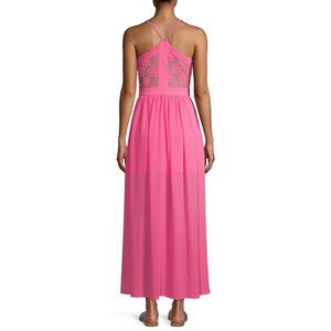 No boundaries Hot Pink Cochett Maxi Dress