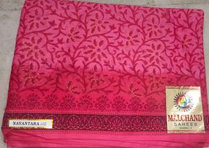 Premium Cotton Print Saree