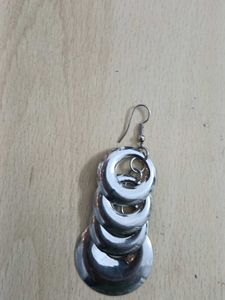 Silver Statement Drop Earrings