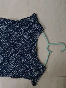 Blue &amp; Red Dress with Jacket