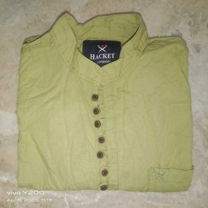 A Cotton Shirt With Full Neck