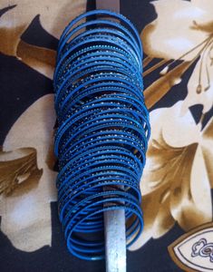 Beautiful Blue Bangles