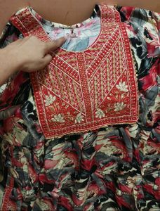 Floral Print Kurta Set