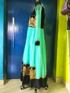 Anarkali With Dupatta And Churidaar.