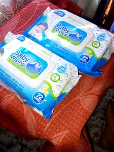 Baby Wipes - 72 Count combo of 2