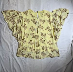 Floral Yellow Top