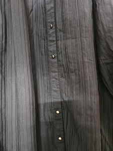 Elegant Black Shirt Dress