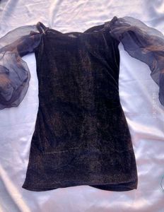Velvet Black Dress