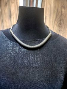 Unique Silver Tone Chain Necklace Y2k korean Style