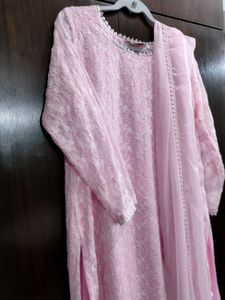 Baby Pink Embroidered BIBA SUIT Set