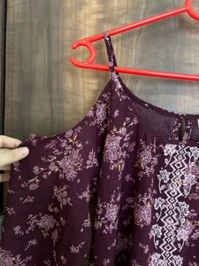 Rich Plum Boho Top