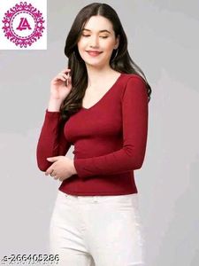Maroon Crop Top Attractive In LooksFabric: Polycot