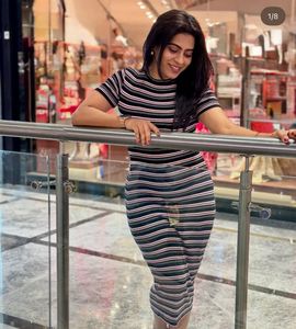 Striped Bodycon Dress